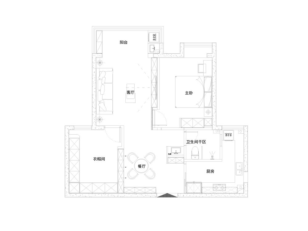 永泰時(shí)代95平現(xiàn)代輕奢風(fēng)格裝修效果圖